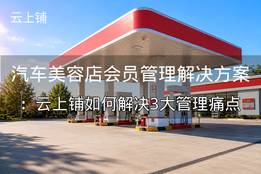 汽车美容店会员管理解决方案：云上铺如何解决3大管理痛点