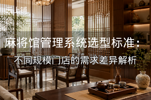 麻将馆管理系统选型标准：不同规模门店的需求差异解析