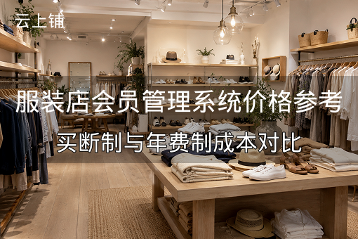 服装店会员管理系统价格参考：买断制与年费制成本对比