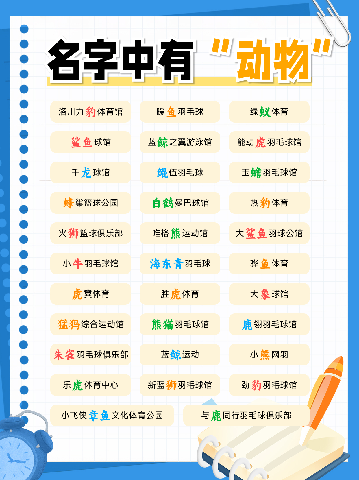 开羽毛球馆取个什么样的名字?