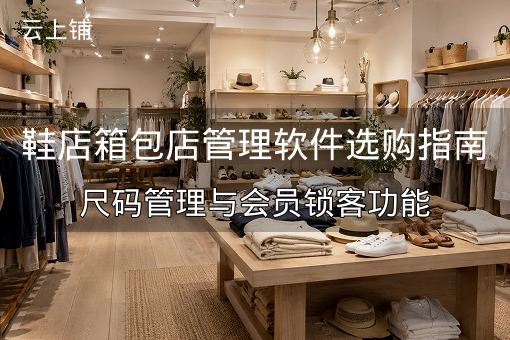 鞋店箱包店管理软件选购指南：尺码管理与会员锁客功能