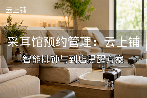 采耳馆预约管理：云上铺智能排钟与到店提醒方案