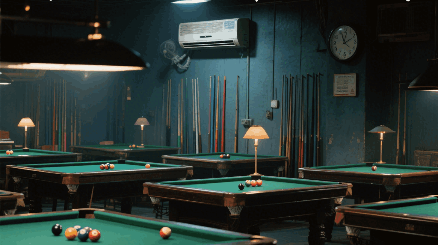 告别电费困扰，智能联动空调为台球厅省心更省钱