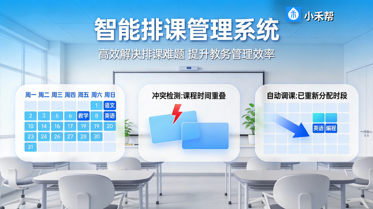 2026年培训机构排课系统哪个好用?智能排课冲突检测全解析