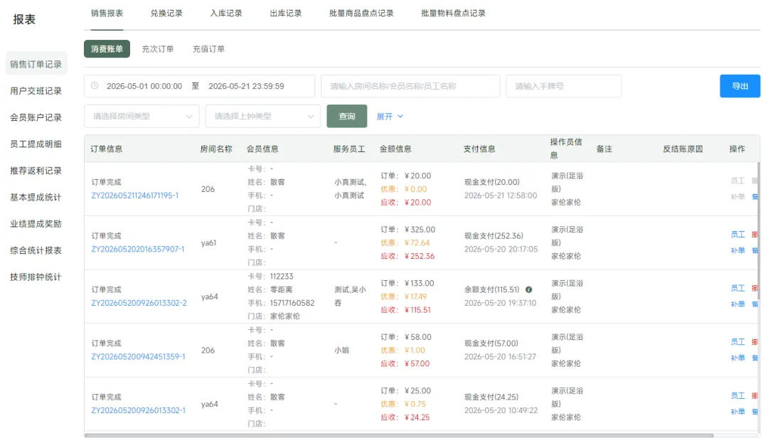 云上铺足浴系统