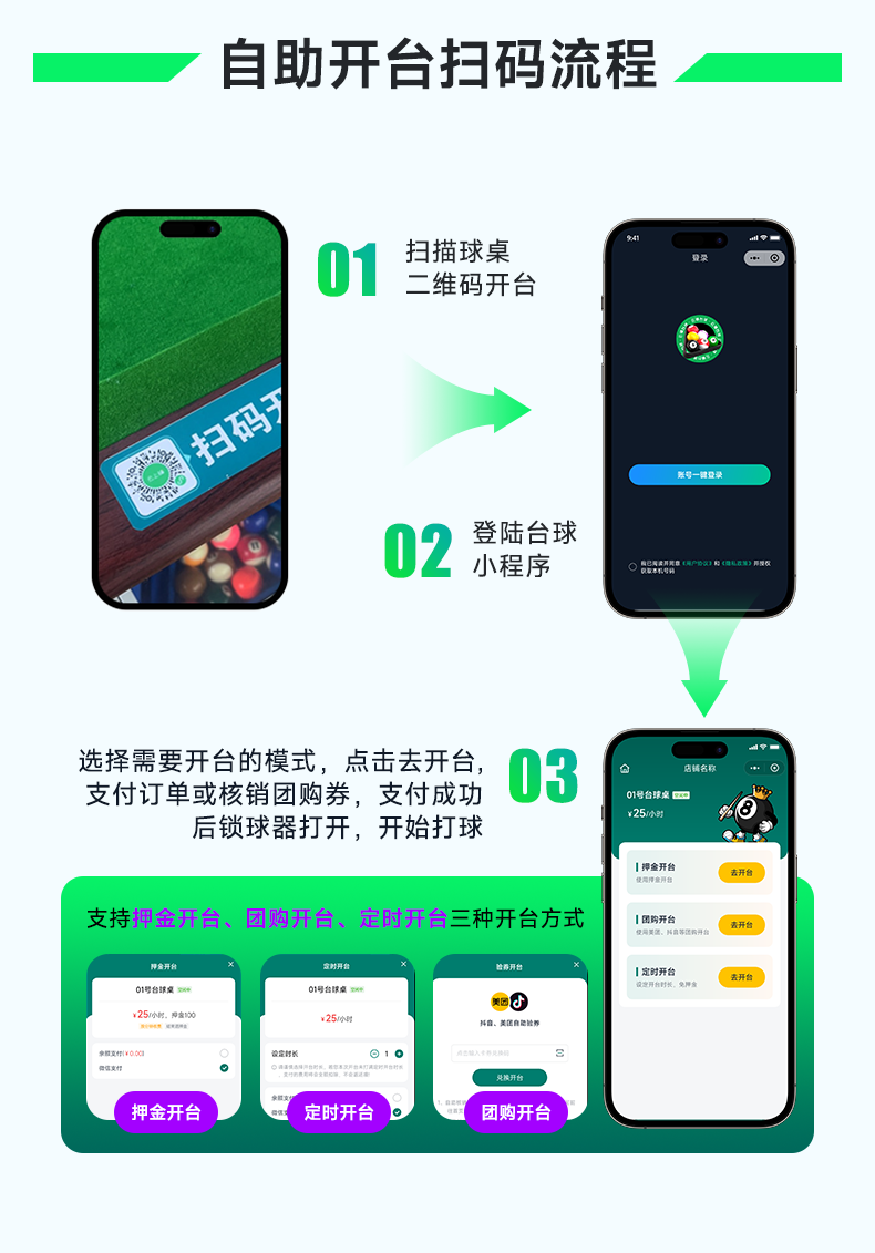 云上铺台球室系统