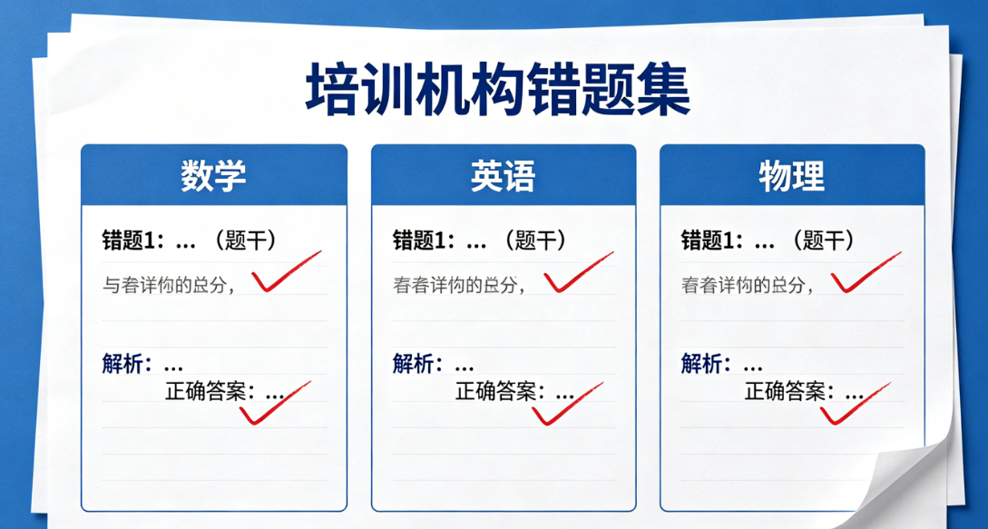 培训机构怎么解决错题整理效率低的问题？小禾帮这样做