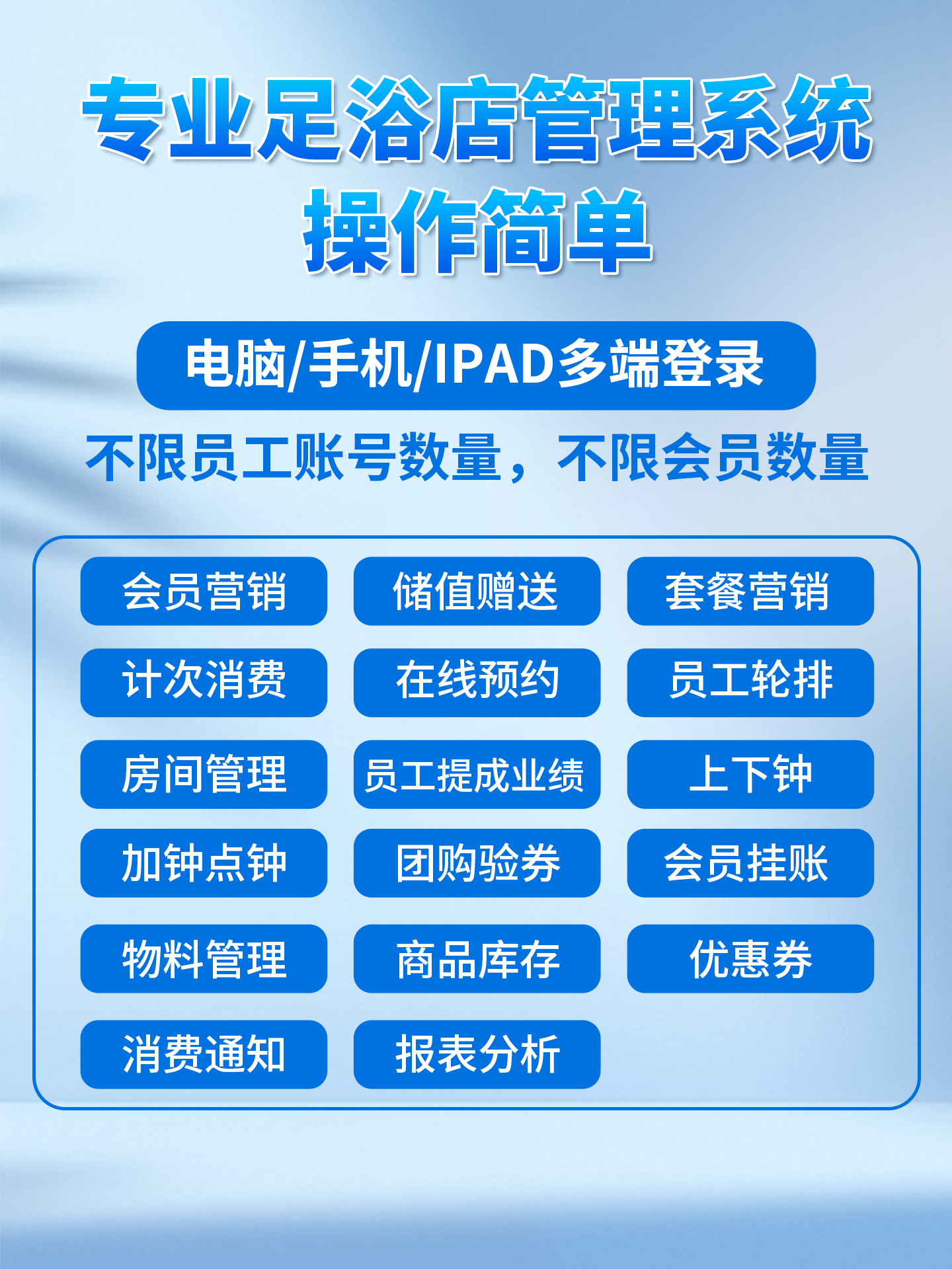 足浴店管理系统