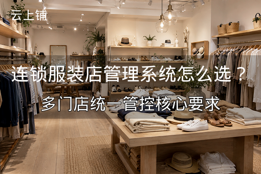 连锁服装店管理系统怎么选？多门店统一管控核心要求