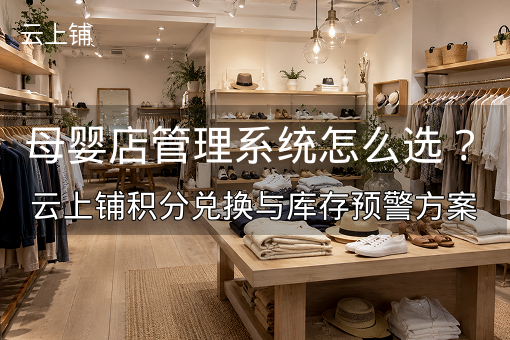 母婴店管理系统怎么选？云上铺积分兑换与库存预警方案