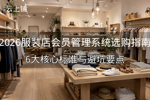 2026服装店会员管理系统选购指南：6大核心标准与避坑要点